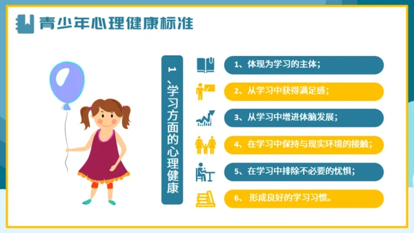 青少年心理健康通用PPT课件模板
