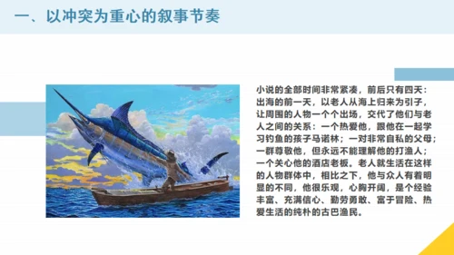 《老人与海》课件高中语文通用PPT课件模板
