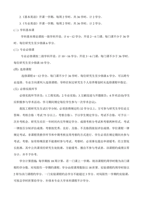 电子与通信关键工程关键工程硕士专题研究生培养专题方案.docx