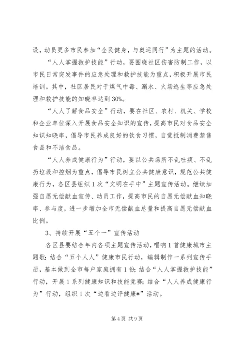 爱国卫生健康城市工作计划(市).docx