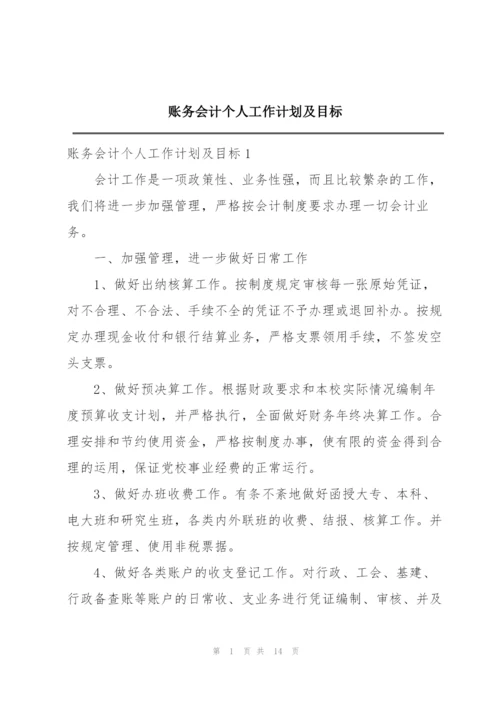 账务会计个人工作计划及目标.docx