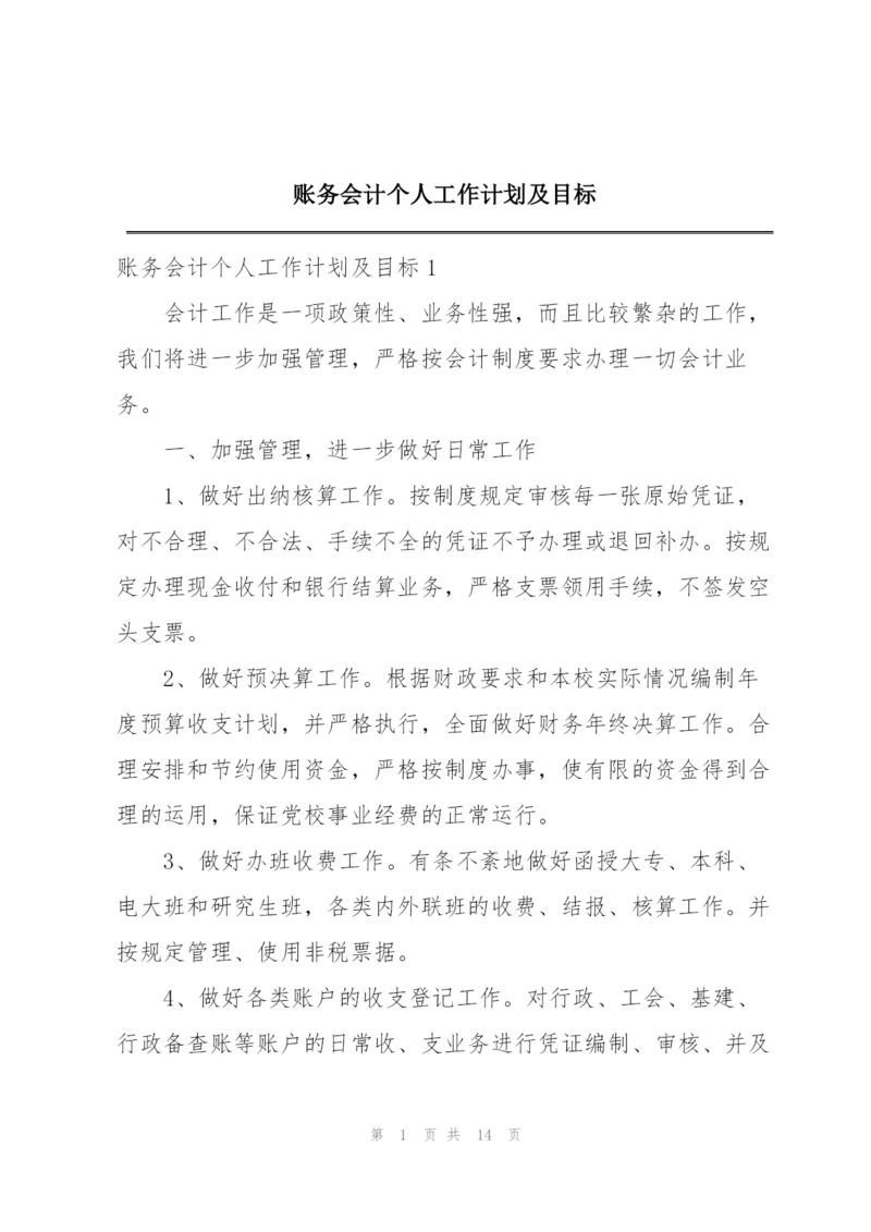 账务会计个人工作计划及目标.docx