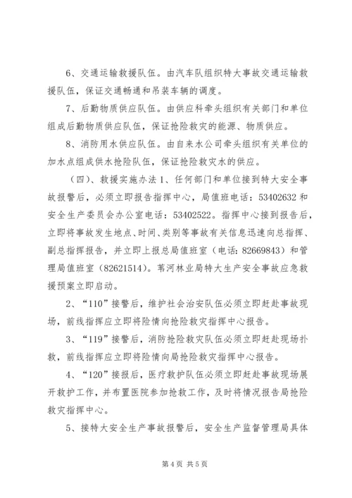 苇河林业局特大安全生产事故应急救援预案.docx