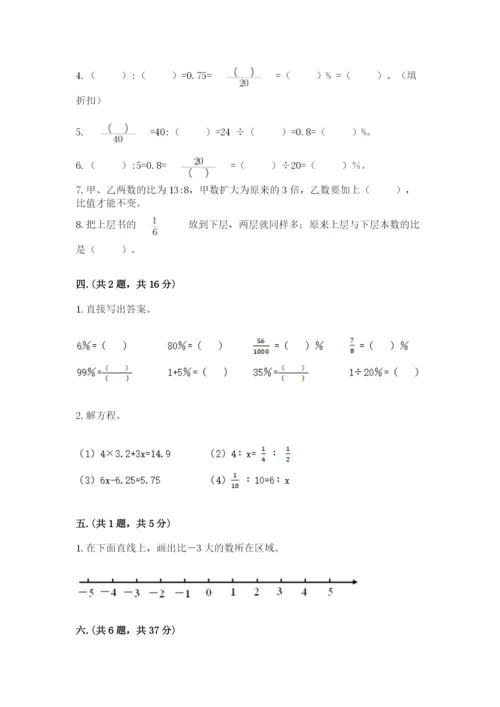 小学数学六年级下册竞赛试题精品（达标题）.docx