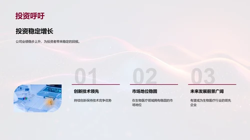 年度生物医疗行业报告PPT模板