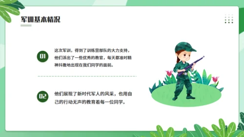 我的军训生活军训感悟，绿色通用PPT模板
