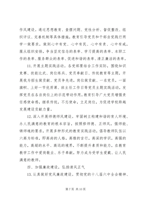 学校201X年党建工作要点.docx