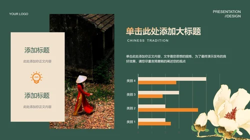 绿色中国风通用PPT演示模板