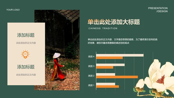 绿色中国风通用PPT演示模板