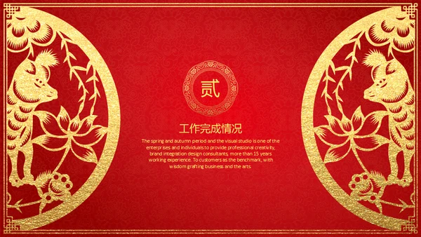 新年快乐过年喜庆通用PPT模板