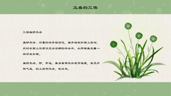 立春的来由通用PPT模板