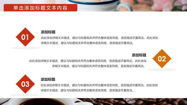 美味休闲下午茶咖啡厅介绍咖啡介绍PPT模板