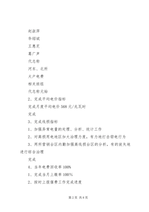 电力公司月度生产计划 (3).docx