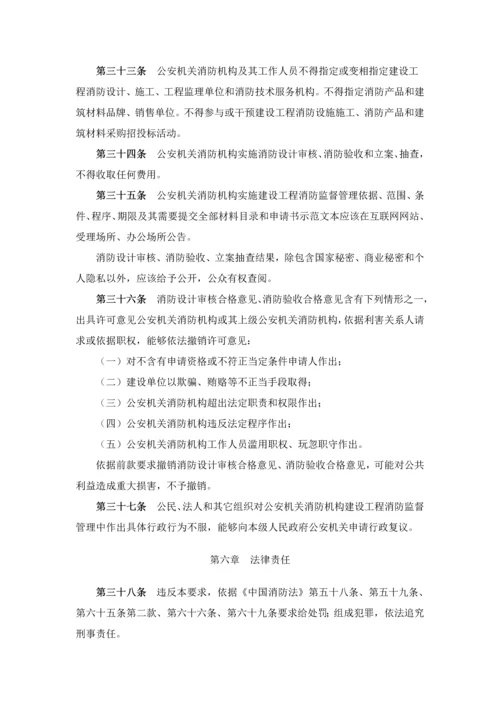 建设综合项目工程消防监督管理详细规定.docx