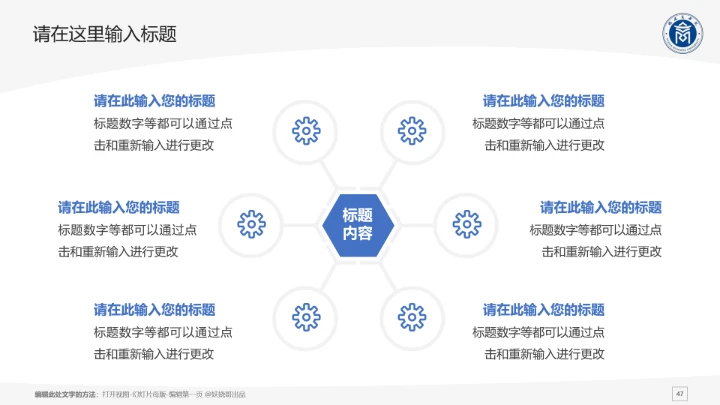 福建商学院课题学术汇报毕业论文答辩通用PPT模板