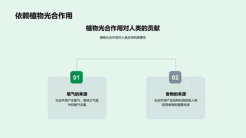 光合作用教学报告PPT模板