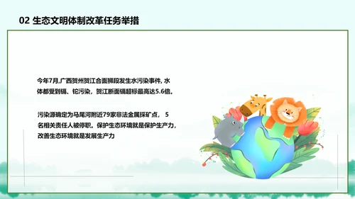 推进生态文明建设美丽中国PPT课件模板
