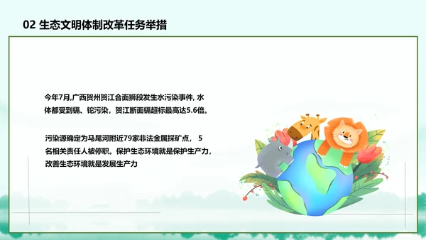 推进生态文明建设美丽中国PPT课件模板
