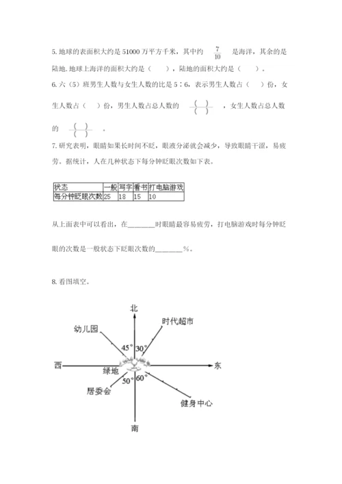 六年级数学上册期末考试卷（夺冠系列）word版.docx