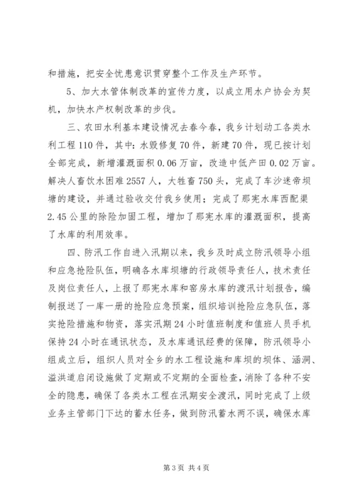乡镇水务站年终工作总结.docx