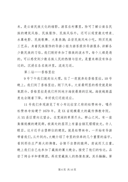 云南西双版纳写生考察报告.docx
