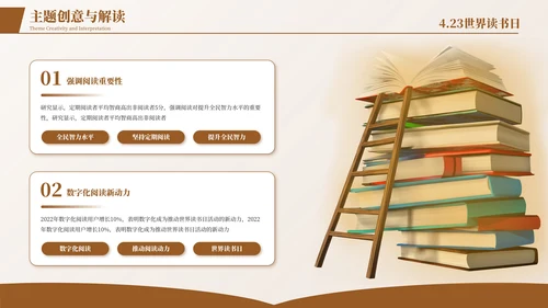 深色简约世界读书日活动策划方案PPT模板