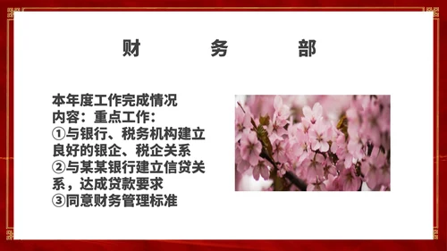 红色简约风销售公司年终总结年会PPT模板