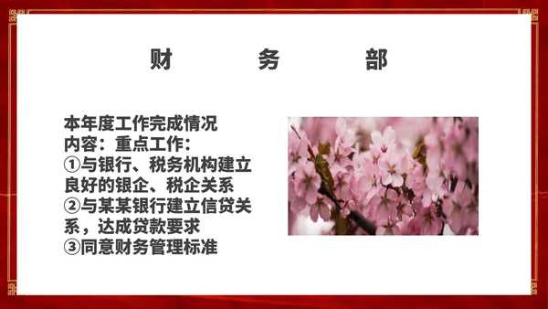 红色简约风销售公司年终总结年会PPT模板