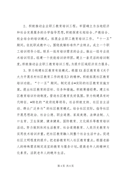 教育局发展成人教育规划意见.docx