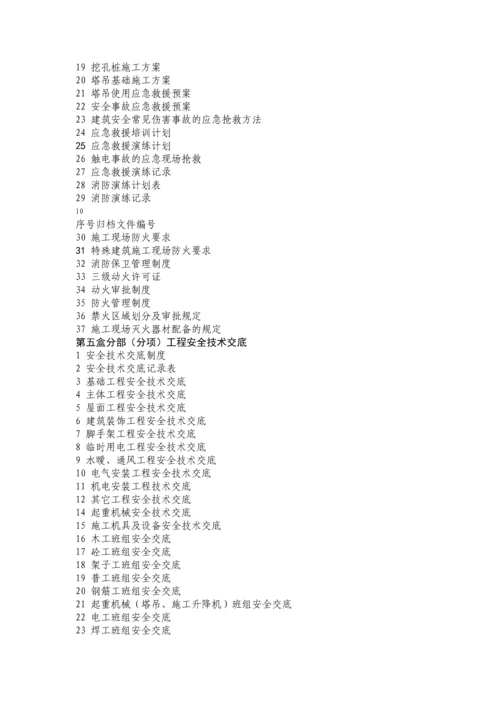 建设工程安全竣工技术资料归档目录.docx