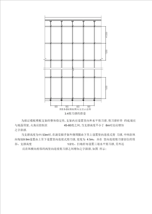 体育馆项目高大模板施工方案