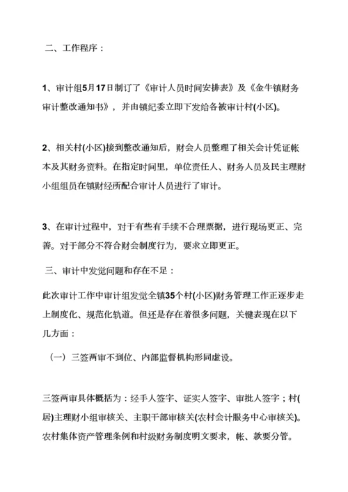 活动专项方案之社区财务审计整改专项方案.docx