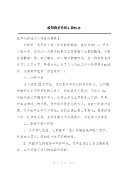 教师岗前培训心得体会.docx