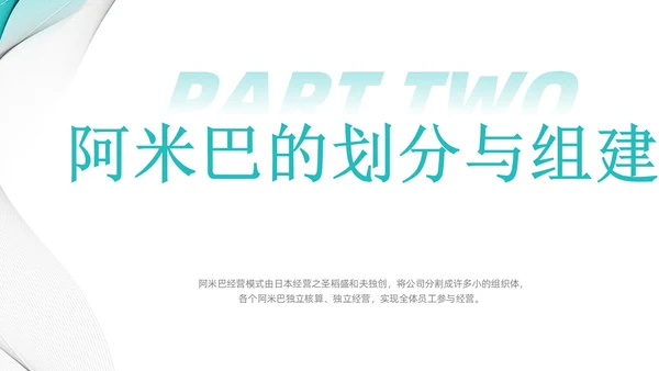 简约风阿米巴经营课件PPT模板