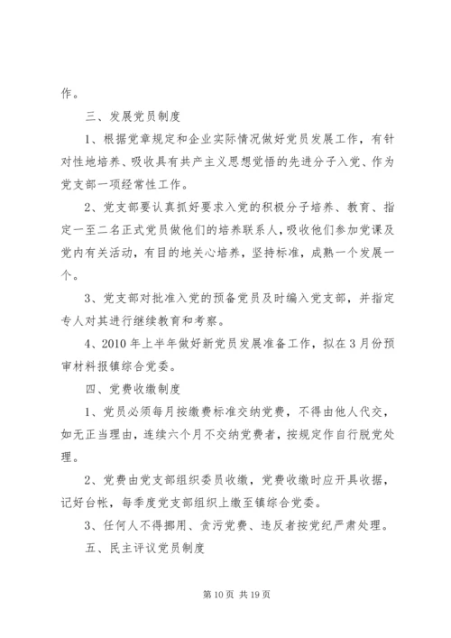 党支部学习和工作制度.docx