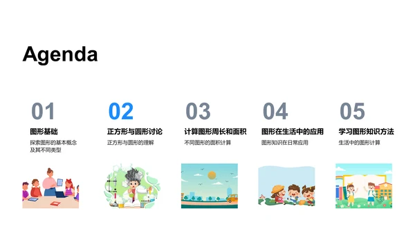 图形学习与应用PPT模板