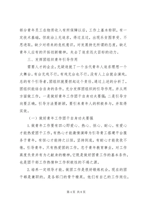 发挥团组织的青年引导作用.docx