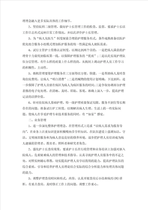 护师工作计划七篇