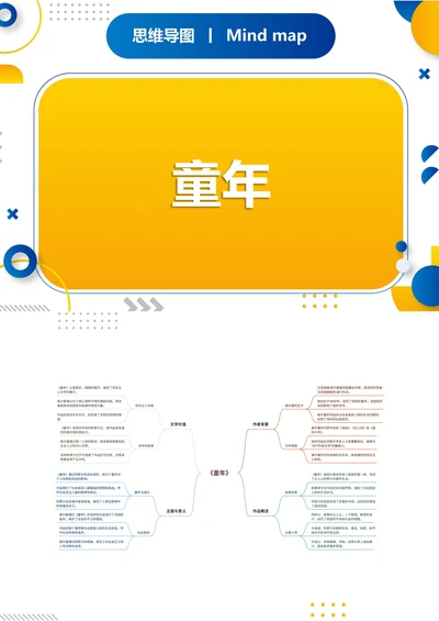 《童年》读书笔记思维导图
