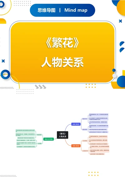 《繁花》人物关系思维导图