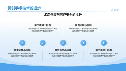 蓝色商务风医生医疗行业通用PPT模板