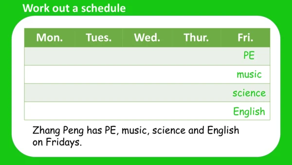 Unit 2 My week Part A Let's learn课件 （共45张PPT）
