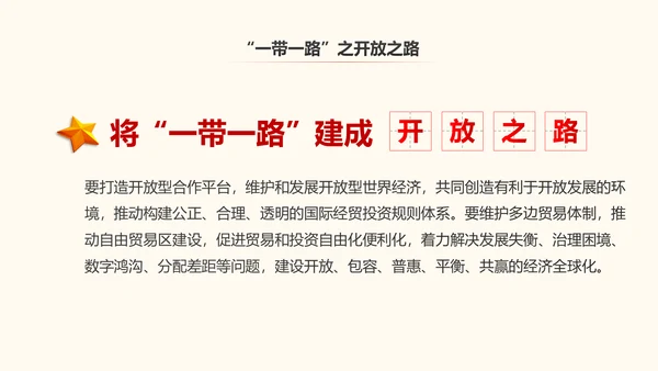 一带一路丝绸之路国际合作高峰论坛PPT