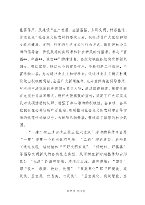 发挥妇联作用推进社会主义新农村建设 (3).docx