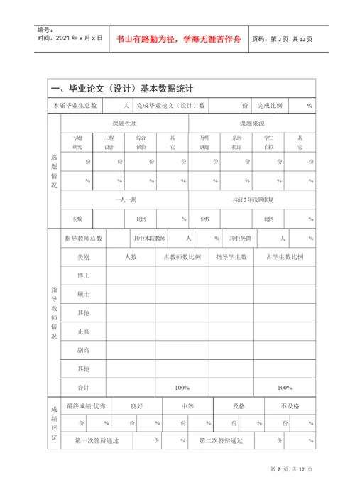 毕业论文(设计)工作总结.docx