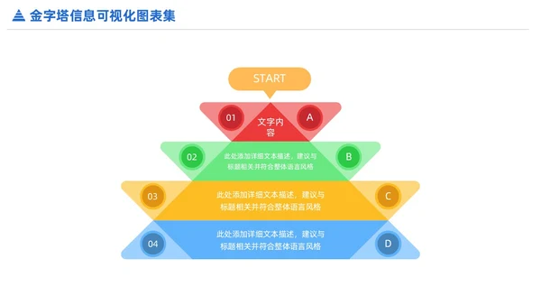 商务金字塔信息可视化PPT图表集