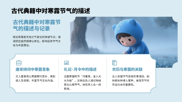 绿色3D风寒露节气PPT模板