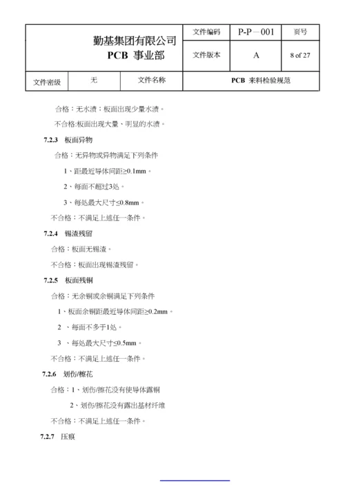 PCB来料检验规范.docx