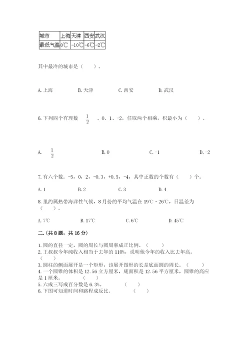 苏教版数学小升初模拟试卷及完整答案（网校专用）.docx