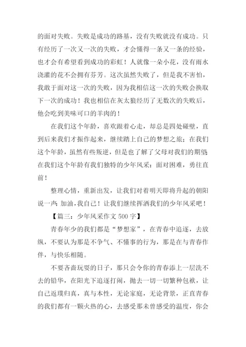 少年风采作文500字.docx